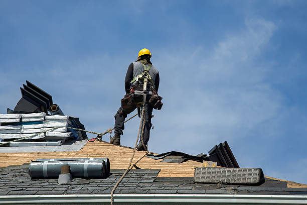Professional Gutter Installation technician working in New Carlisle, OH